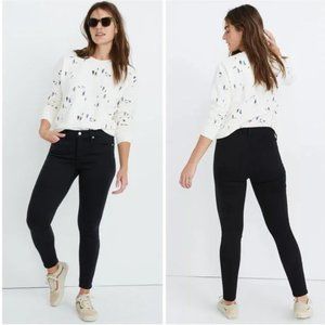 Madewell 9" High-Rise Skinny Jeans – Black Lunar Wash, Size 27